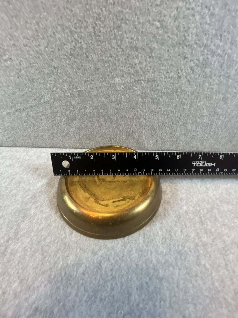 Round Brass Riser/Stand for a Candle or Vase. - Picture 3 of 3